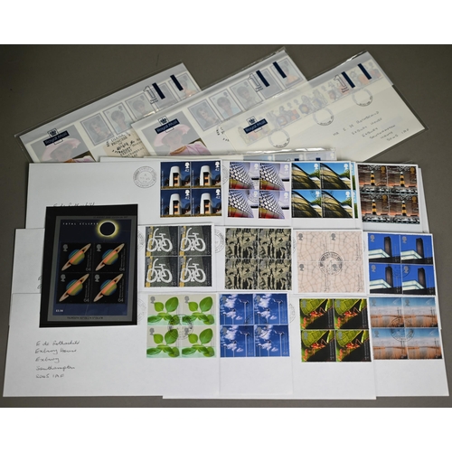 910 - A large collection of Royal Mail and other commemorative first day covers and stamps addressed to Ed... 