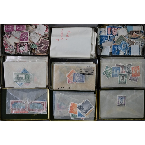 914 - A large quantity of mostly inter-war period world stamps - loose and in packages, including 1857 Chi... 