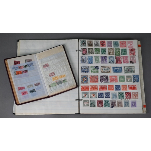 917 - An album of Victorian and early 20th century British Empire and foreign postage stamps, to/w an albu... 