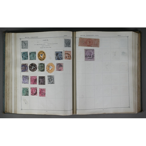 917 - An album of Victorian and early 20th century British Empire and foreign postage stamps, to/w an albu... 