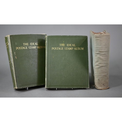 919 - Two SG Ideal Postage Stamp Albums, containing a quantity of Victorian and later British, Empire and ... 