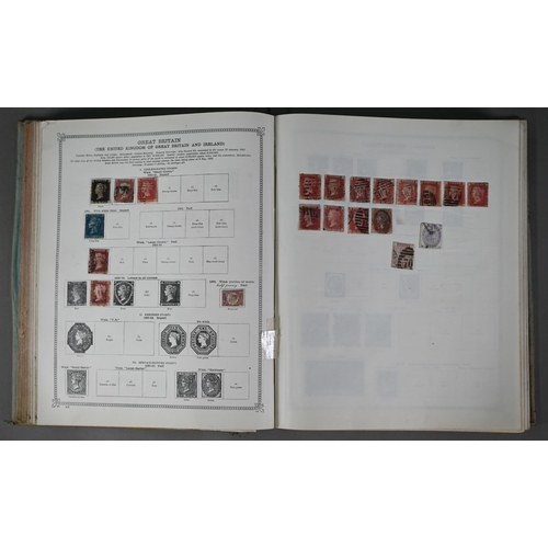 919 - Two SG Ideal Postage Stamp Albums, containing a quantity of Victorian and later British, Empire and ... 