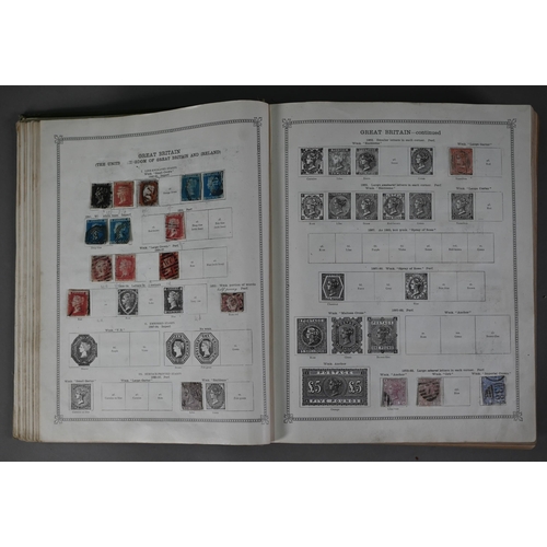 919 - Two SG Ideal Postage Stamp Albums, containing a quantity of Victorian and later British, Empire and ... 