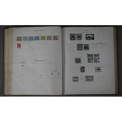 919 - Two SG Ideal Postage Stamp Albums, containing a quantity of Victorian and later British, Empire and ... 