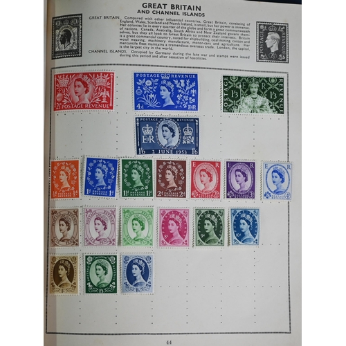 921 - Four albums of Victorian and later British Empire and foreign postage stamps, to/w a tin of loose st... 