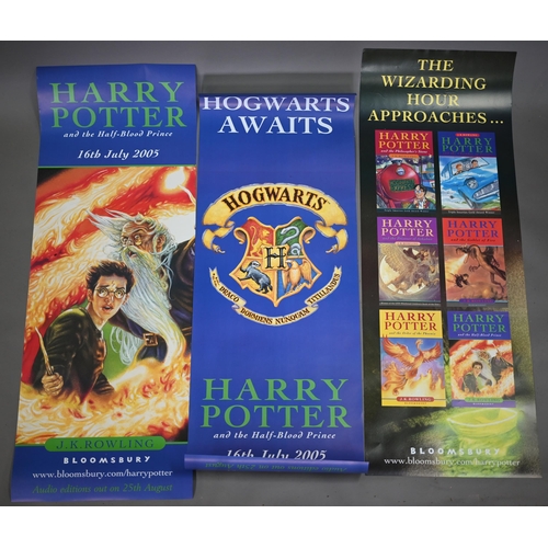 945 - Six Harry Potter and the Half-Blood Prince (2005) book-launch double-sided posters, in original tube... 