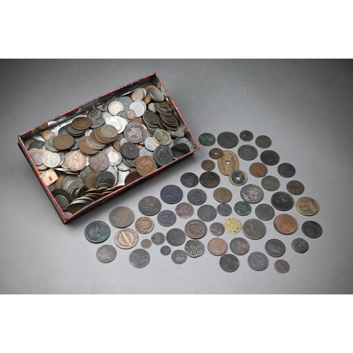 947 - A quantity of copper and other world coinage, William and Mary - Queen Elizabeth II, including token... 