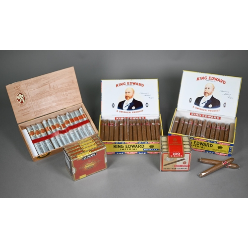 957 - Two boxes of King Edward the Seventh cigars by Jno. H. Swisher & Son Inc. (Florida) - 76 cigars ... 