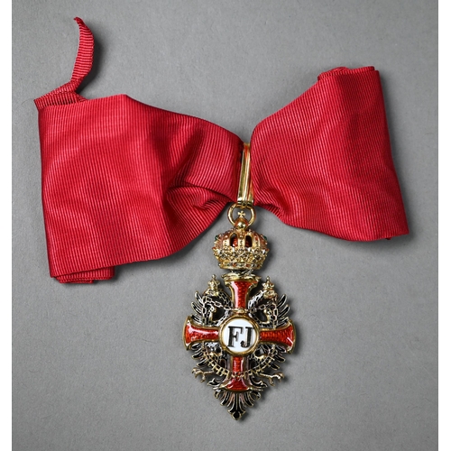 969 - Imperial Austrian Order Of Franz Joseph (1849), a rare and fine Commanders neck badge and breast sta... 