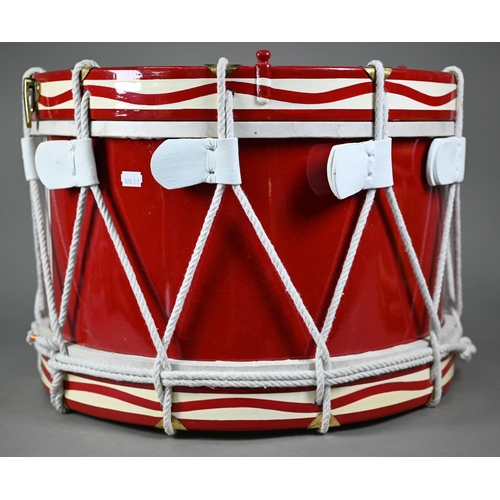 988 - Two military drums - one painted with the arms and battle honours of 4th Battalion/4th Bombay Grenad... 