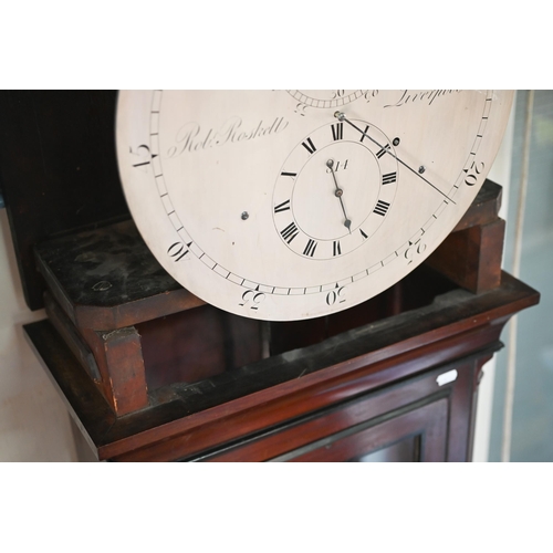 887 - Robert Roskell, Liverpool, a good inlaid mahogany longcase regulator, the substantial fully arched b... 