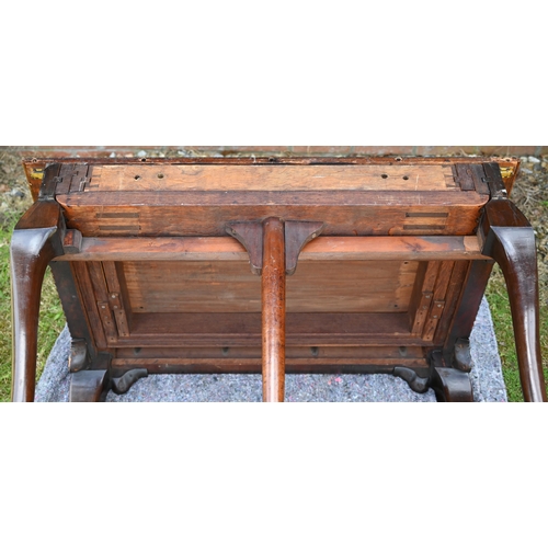 231 - # A large 19th century mahogany extending dining table (without any leaves) in two sections, the rou... 