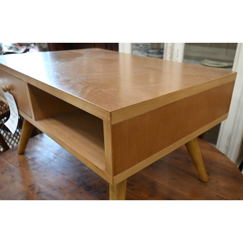 149 - Kings Worthy Foundry ex-stock - A modern 'Desser Camden' coffee table with drawer and open shelf, 80... 