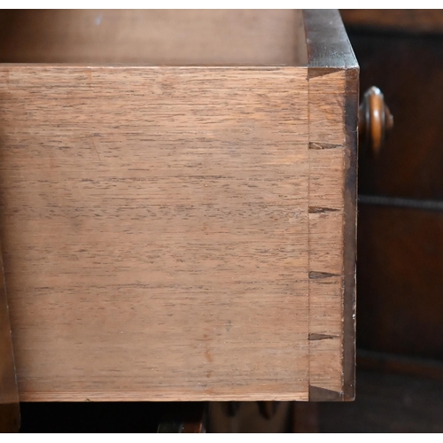 199 - A Victorian walnut chest of two short over three long drawers, 108 x 58 x 108 cm