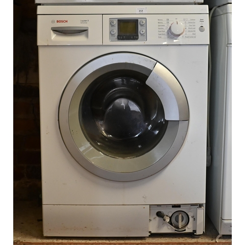 212 - White goods - A Bosch Logix x8 sensitive washing machine, 60 x 60 x 84 cm, untested and no warranty ... 