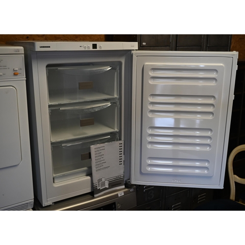 213 - White goods - A Liebherr three drawer freezer, 56 cm wide x 60 x 84 cm high, untested and no warrant... 