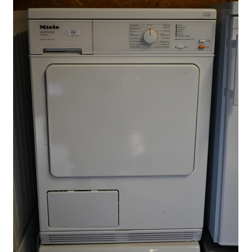 215 - White goods - A Miele Softtronic W435-E washing machine, 60 x 60 x 84 cm, untested and no warranty o... 