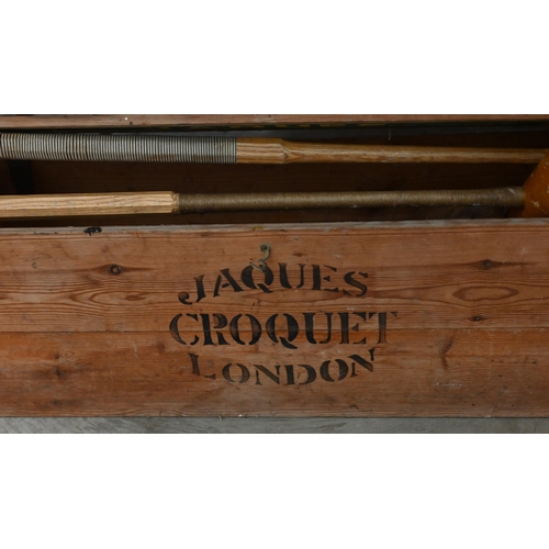 266 - A vintage Jacques croquet set, appears complete