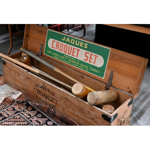 266 - A vintage Jacques croquet set, appears complete