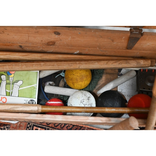 266 - A vintage Jacques croquet set, appears complete