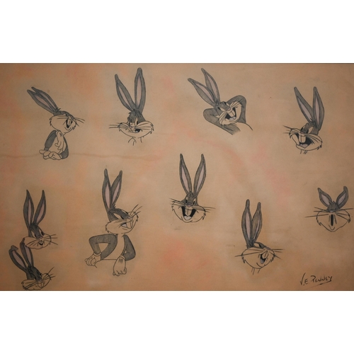 309 - After V E Penney - A Bugs bunny print, 35 x 54 cm