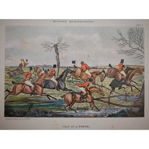 327 - Five Alken prints - Hunting Qualifications series, 25 x 38 cm and four Orme shooting prints, 40 x 49... 