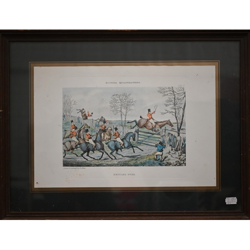 327 - Five Alken prints - Hunting Qualifications series, 25 x 38 cm and four Orme shooting prints, 40 x 49... 