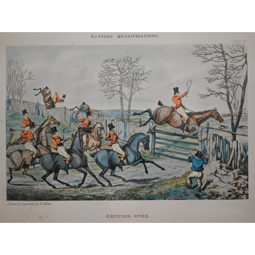 327 - Five Alken prints - Hunting Qualifications series, 25 x 38 cm and four Orme shooting prints, 40 x 49... 