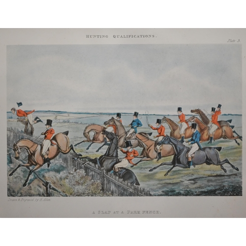 327 - Five Alken prints - Hunting Qualifications series, 25 x 38 cm and four Orme shooting prints, 40 x 49... 