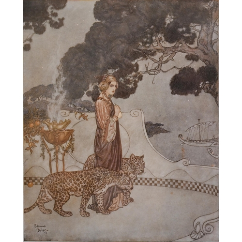 328 - # Four prints after Edmund Dulac - Circé, Scharazade, La Penitienne and another (4)