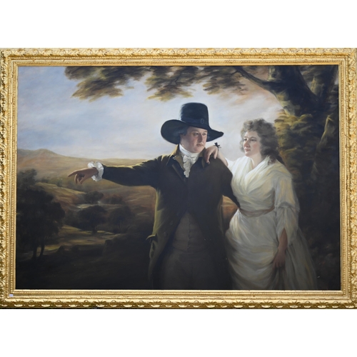 344 - An extensive 20th century oil on canvas after Sir Henry Raeburn of Sir John and Lady Clerk of Penicu... 