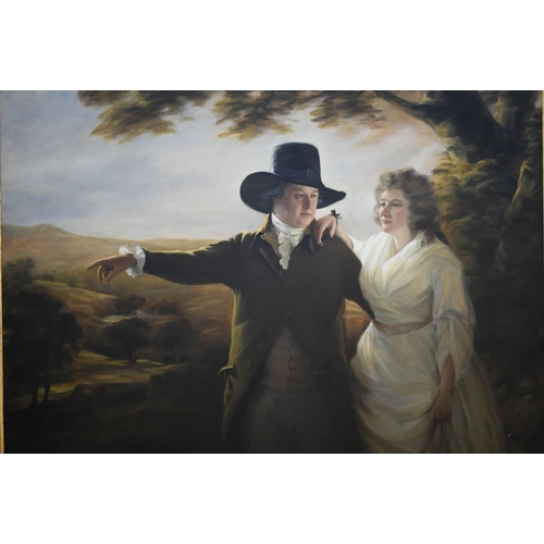 344 - An extensive 20th century oil on canvas after Sir Henry Raeburn of Sir John and Lady Clerk of Penicu... 