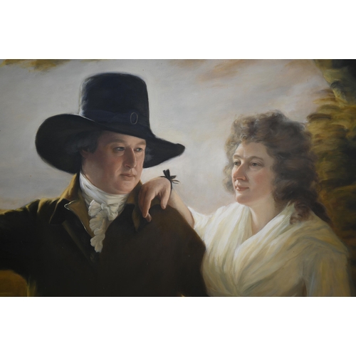 344 - An extensive 20th century oil on canvas after Sir Henry Raeburn of Sir John and Lady Clerk of Penicu... 