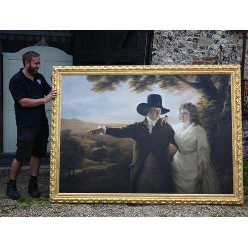 344 - An extensive 20th century oil on canvas after Sir Henry Raeburn of Sir John and Lady Clerk of Penicu... 