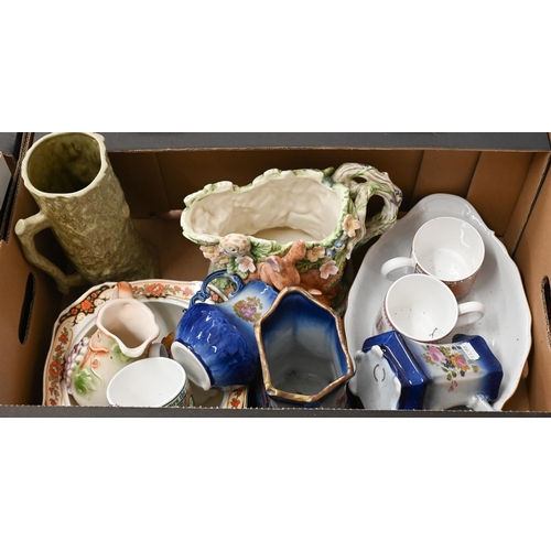 377 - # Various decorative and useful pottery (2 boxes)