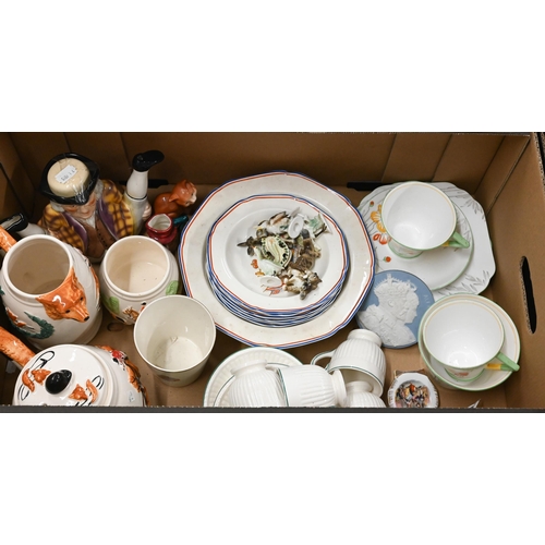 380 - # Various Royal commemorative and other ceramics including Sevres 'Jasper'-type 1901 Coronation plaq... 