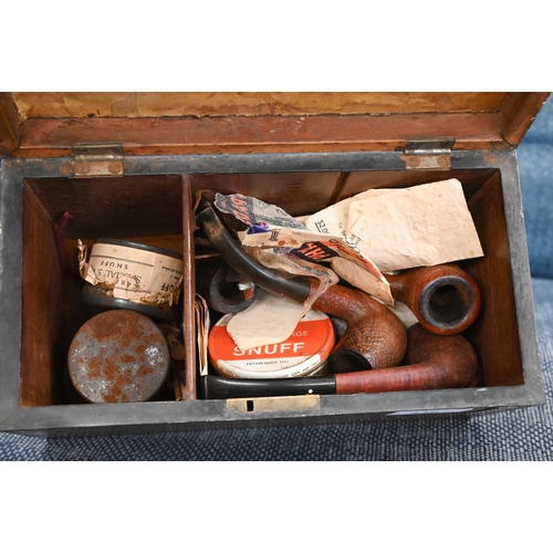 439 - A Sheraton period satinwood tea caddy inlaid with oval shell marquetry medallion and feather banding... 