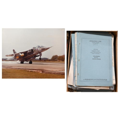 444 - A quantity of Avigation Ltd instruction manuals for commercial pilots and navigators to/w maps (circ... 