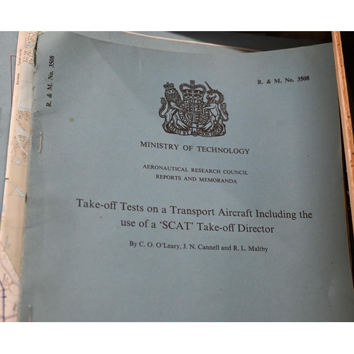 444 - A quantity of Avigation Ltd instruction manuals for commercial pilots and navigators to/w maps (circ... 