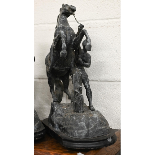 484 - # Pair of Marley horses (one missing a hoof) (2)