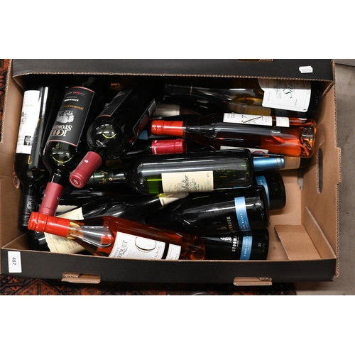 487 - A quantity of mixed Burgundy and Bordeaux wines as well as German, Spanish and Californian wines etc... 