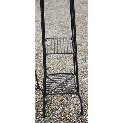 37 - A pair of three tier folding plant stands (2)