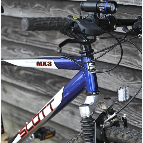 43 - A Scott MX3 gent's hardtail mountain bike to/with an Emmelle Classic M70GS mountain bike, both good/... 