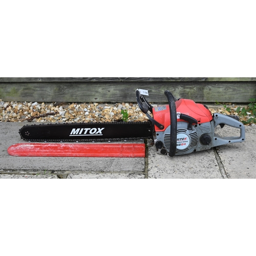 47 - A Mitox 6224 petrol chainsaw, 24 inch, with chain cover, a/f