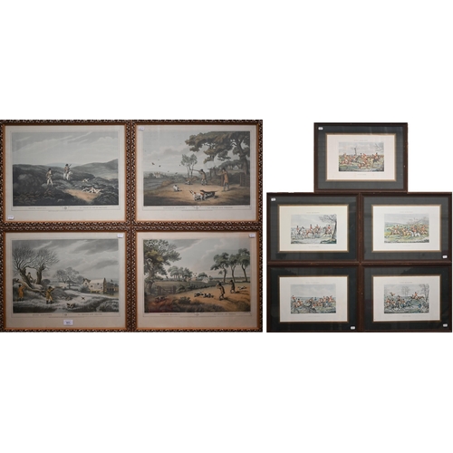 327 - Five Alken prints - Hunting Qualifications series, 25 x 38 cm and four Orme shooting prints, 40 x 49... 