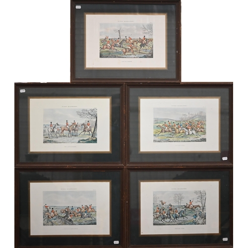 327 - Five Alken prints - Hunting Qualifications series, 25 x 38 cm and four Orme shooting prints, 40 x 49... 