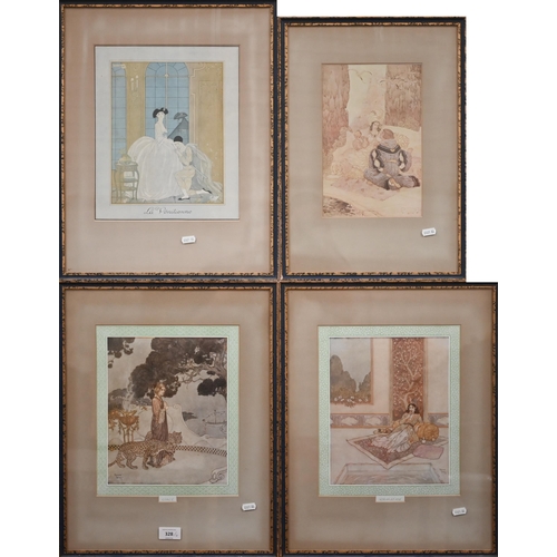 328 - # Four prints after Edmund Dulac - Circé, Scharazade, La Penitienne and another (4)