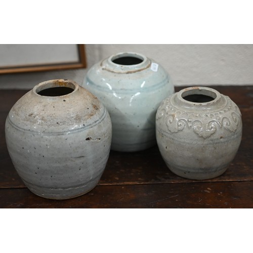 370 - AMENDED DESCRIPTION Twenty various 19th century and later Asian and other storage jars of globular a... 