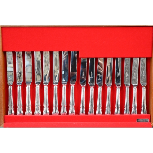 100 - A canteen of epns 'Dubarry' pattern flatware and cutlery for eight settings (little used)