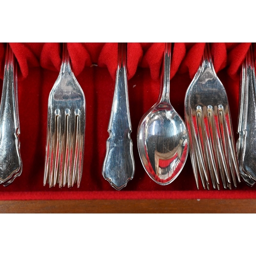 100 - A canteen of epns 'Dubarry' pattern flatware and cutlery for eight settings (little used)